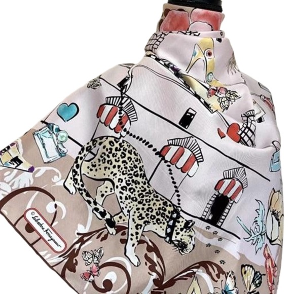 Salvatore Ferragamo Silk Scarf - Picture 2 of 7